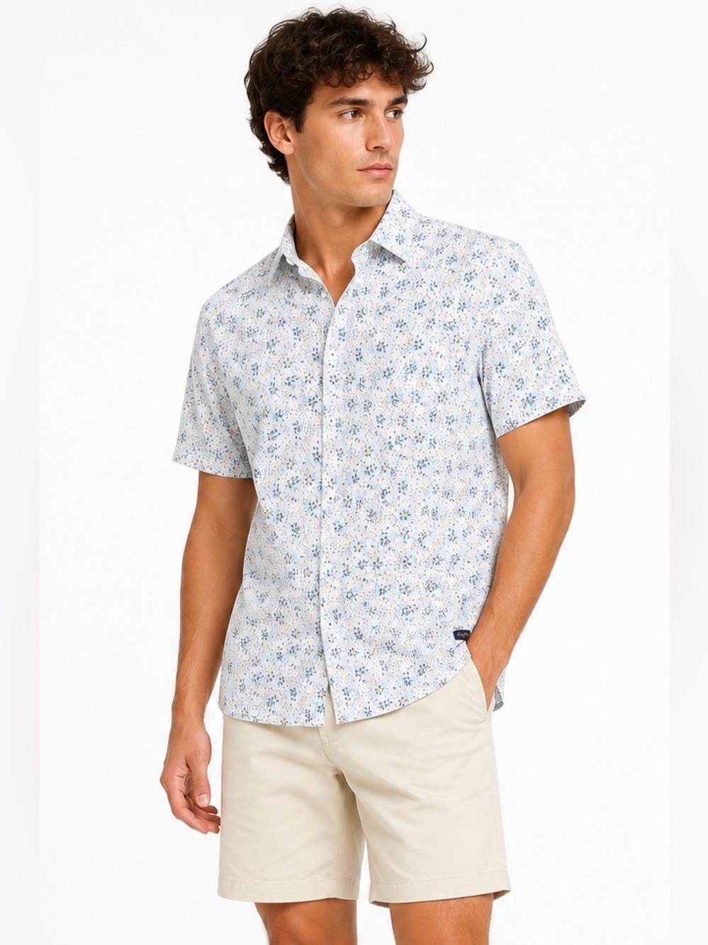 Good Man Brand Floral Stretch Button Up Shirt Medium Resort Casual
CAPB002